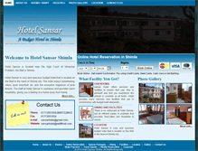 Tablet Screenshot of hotelsansarshimla.com